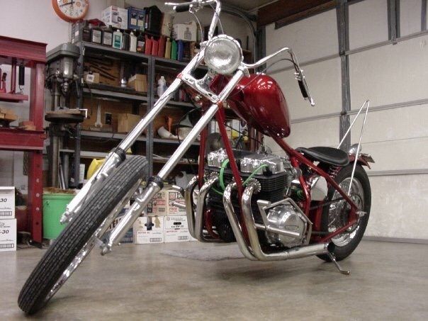 1972 Honda Cb750 Handbuilt Custom Chopper One Of A Kind Awesome Bike