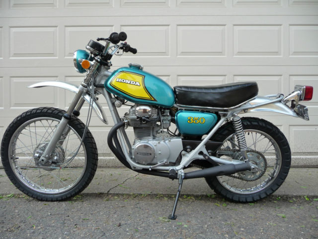 1973 Honda Sl350 K2, Only 4,580 Miles