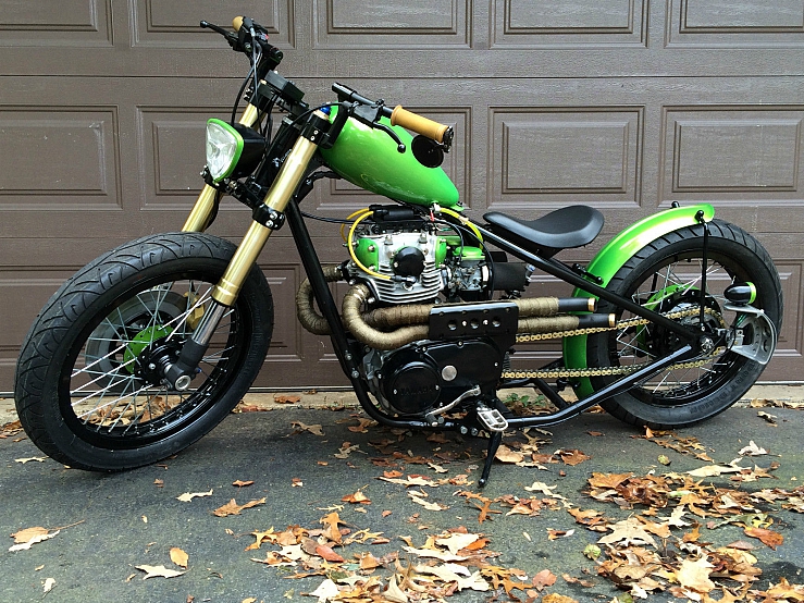 1976 Yamaha XS650 Chopper with Gsxr front end conversion