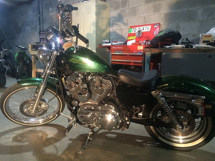 2013 Harley Davidson 72 Sportster Green Hard Candy Paint Vance And
