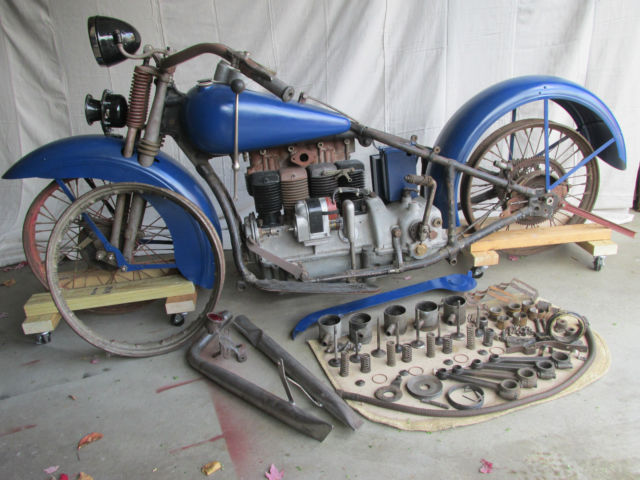 1929 1930 1931 Henderson Kj Four Cylinder Antique Motorcycle Excelsior