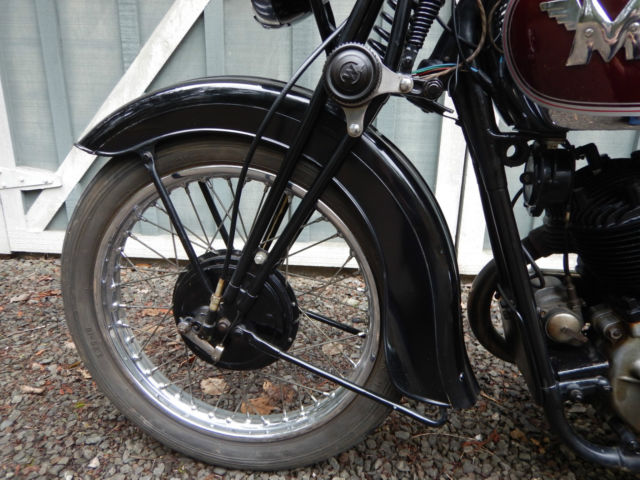 1939 Matchless Model X VTwin motorcycle older restoration