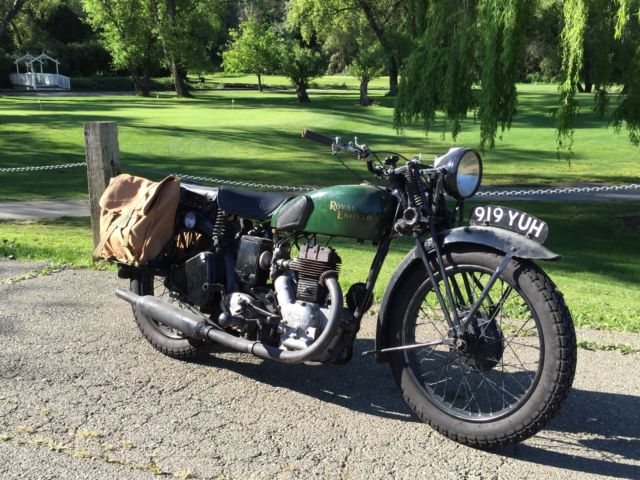 Royal Enfield Classic Vintage Ww Military War Motorcycle