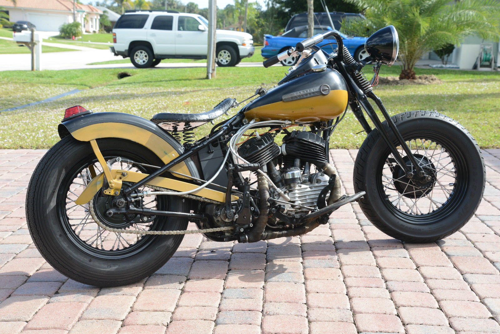 1947 Harley-Davidson wl45 Flathead Bobber Springer Knucklehead