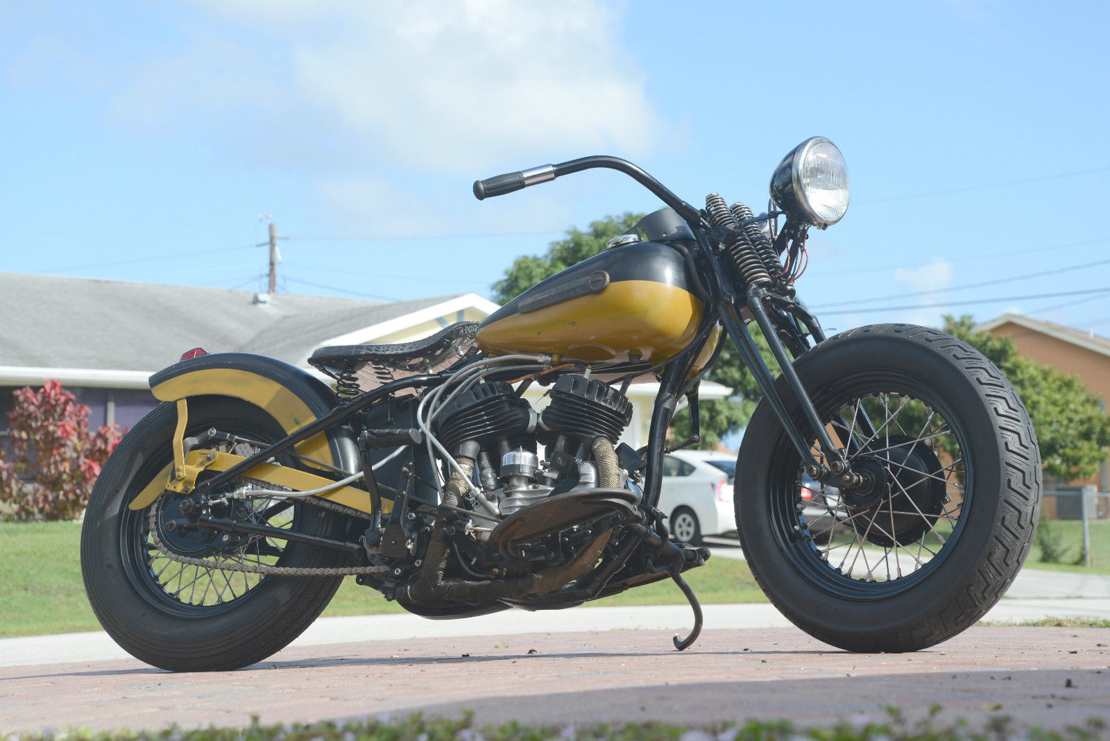 1947 Harley-Davidson wl45 Flathead Bobber Springer Knucklehead