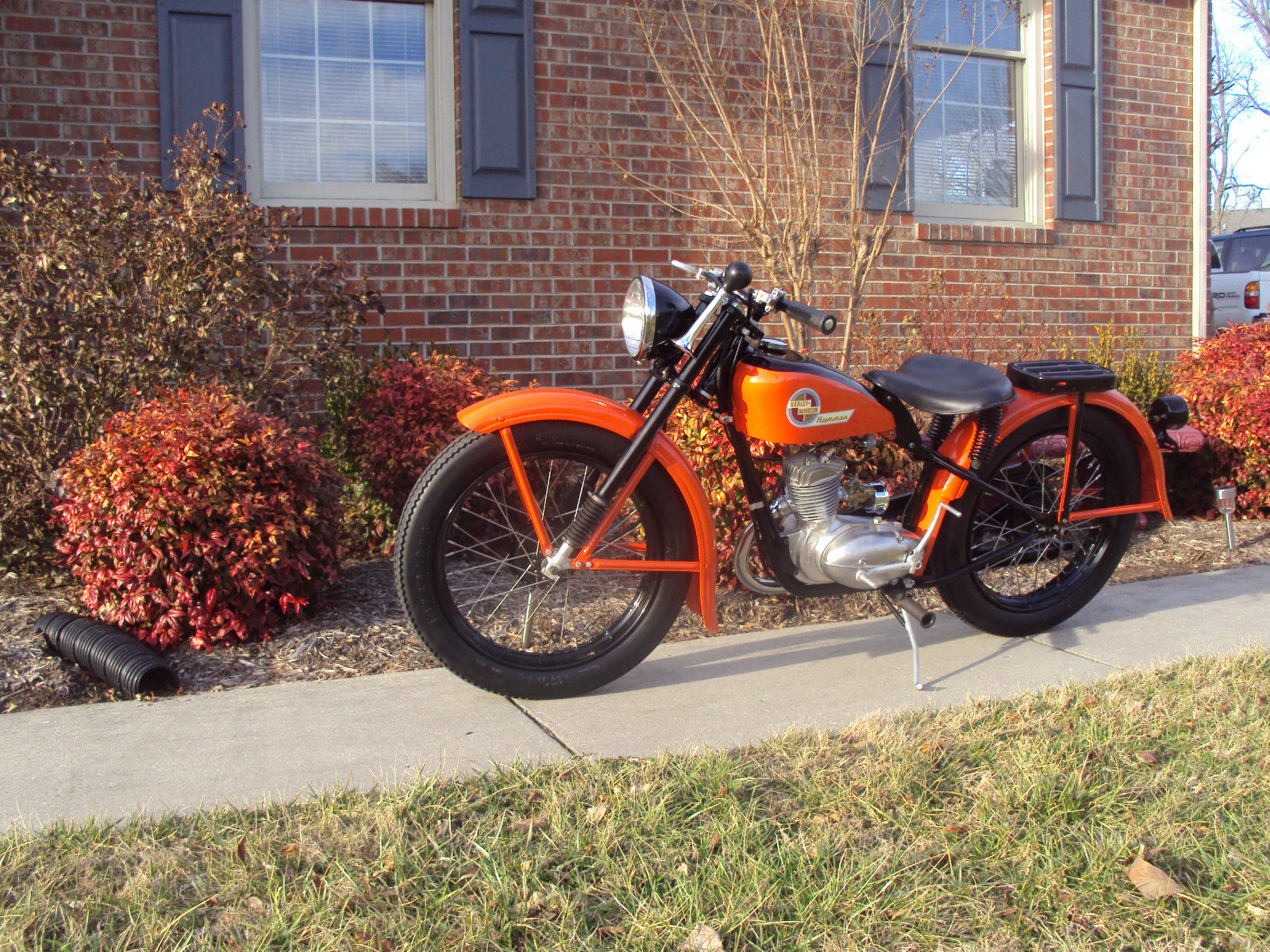 1957 Harley Hummer B Model 125cc Hi-Fire Red An Black