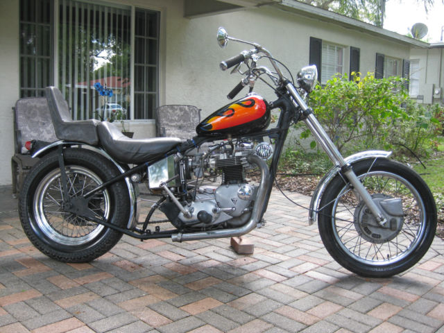 1966 triumph bonneville chopper