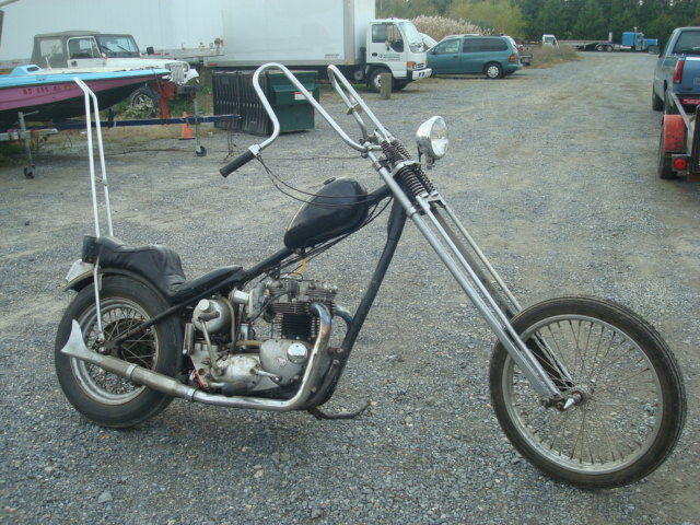 old school hardtail chopper