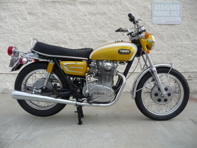 1971 XS1-B YAMAHA XS650 XS1 GOLD/WHITE CAFE RACER VINTAGE FLATTRACKER