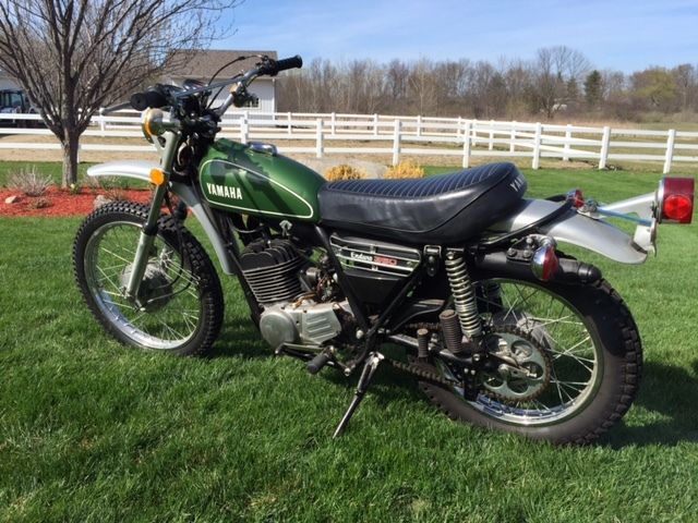 1974 Yamaha Enduro Runs 543 Miles Title Original Dt360