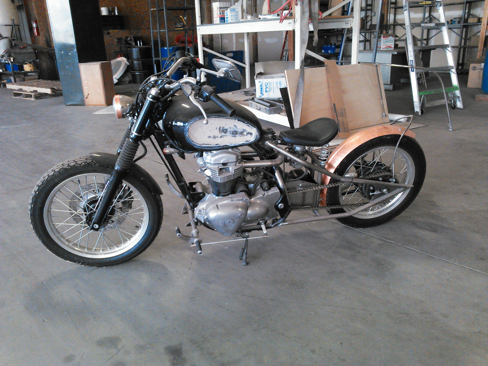 kawasaki 650 bobber