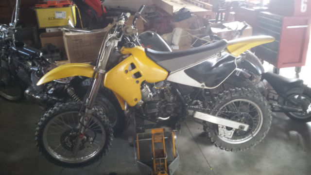 thumbnail image 2 of Vintage Suzuki RM80 Number Plate – Yellow With Black Background – Front 2 of 3