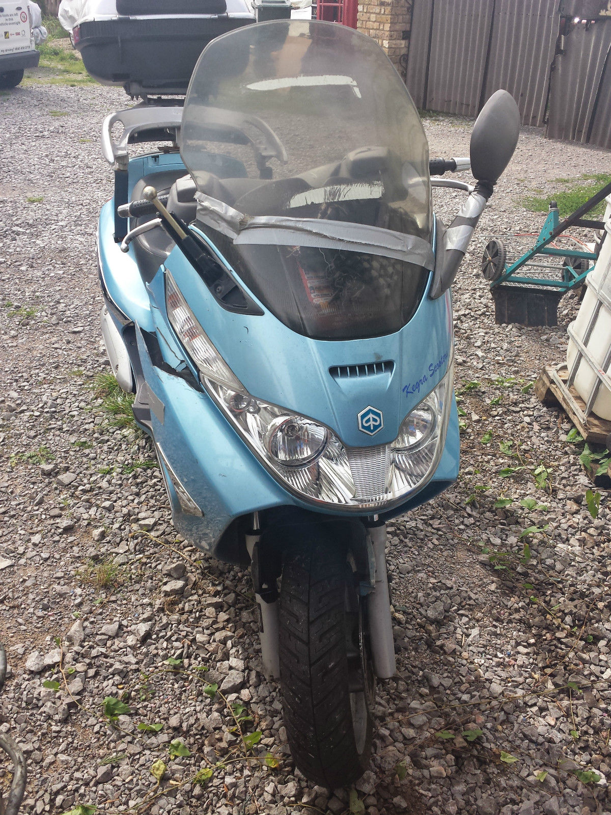 2007 Blue Piaggio X8 125cc Scooter Spares or Repair Easy Fix