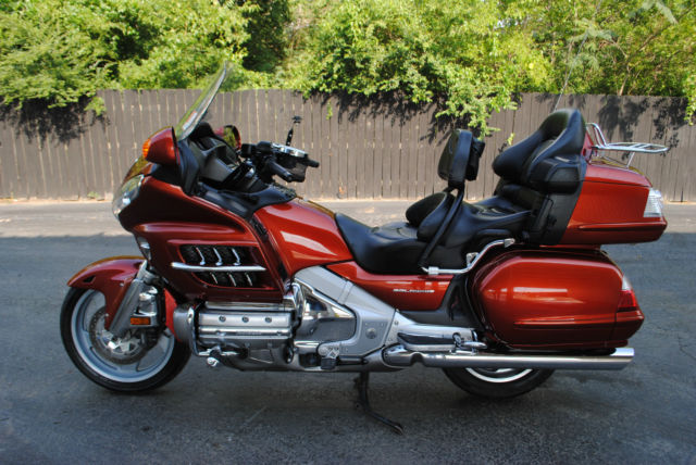 2007, Honda, Gold Wing, Goldwing, GL1800, Orange, Tour, Touring, Bike, 1800