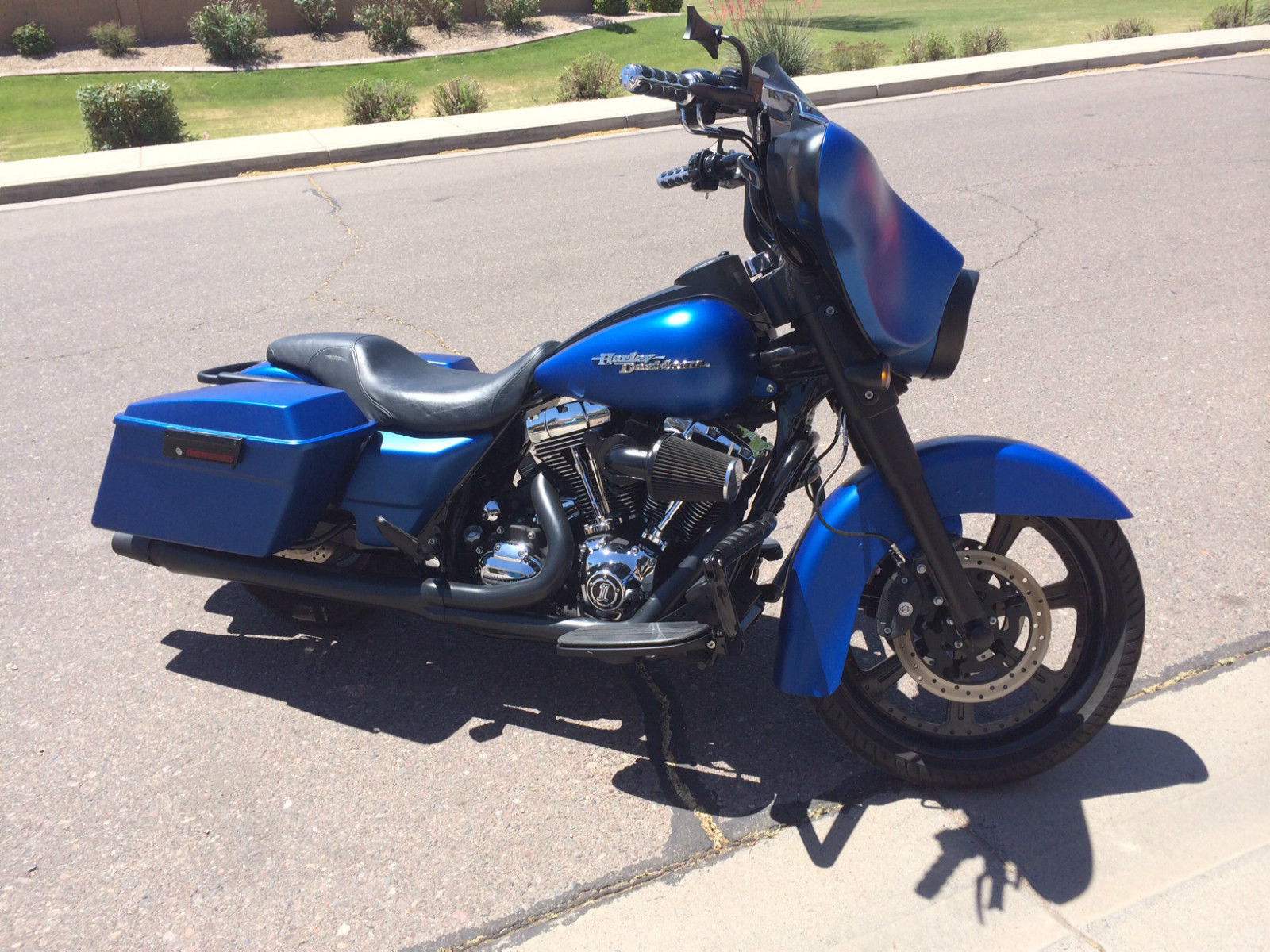 denim blue street glide for sale