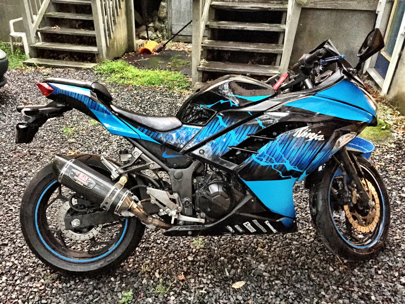 Abnorm Inhalere replika 2014 Kawasaki Ninja 300 Electric Blue NO RESERVE!