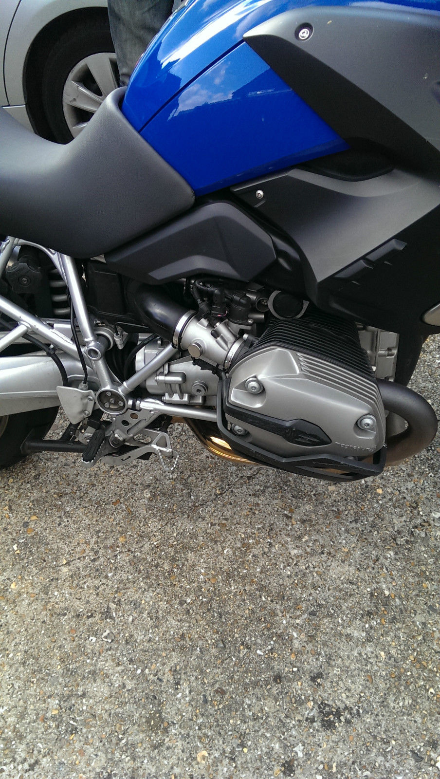 BMW R1200GS with Givi box & Garmin Sat Nav