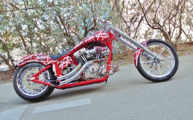 Custom Van Halen Chopper Runnin With The Devil Bike Aih Must See Motorcycle 5228