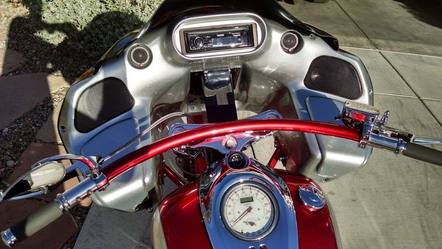 CUSTOM Yamaha Road Star 102ci. motorcycle bike bagger HD road glide fairing