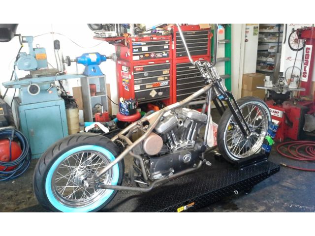 sportster rigid frame rolling chassis