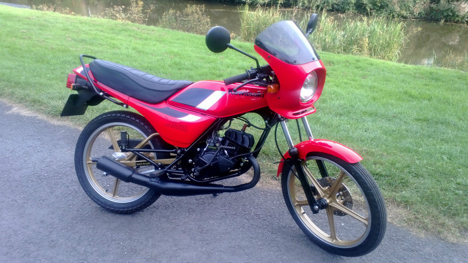 KAWASAKI AR80-C2 1985 Freshly Restored in RED,low miles and owners