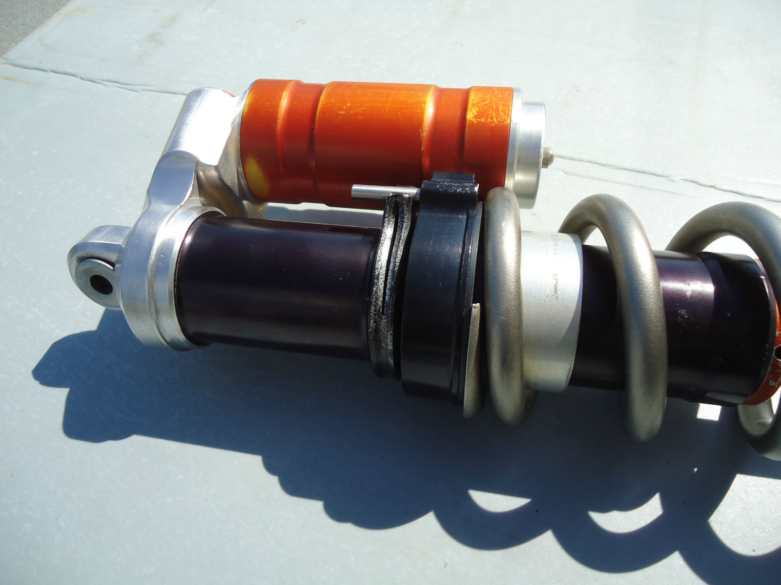 KTM Factory WP TRAX shock with titanium spring