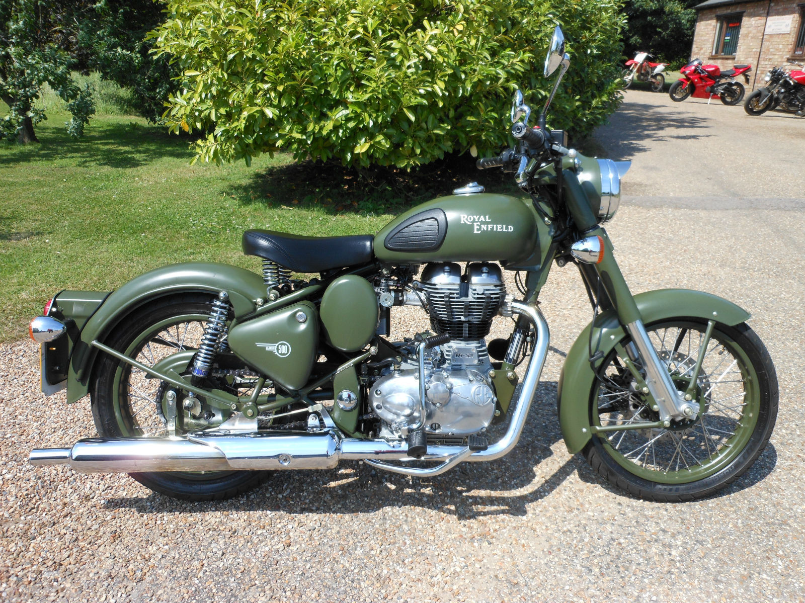 ROYAL ENFIELD 500 BULLET CLASSIC EFI MILITARY GREEN 2011 BEAUTIFUL 