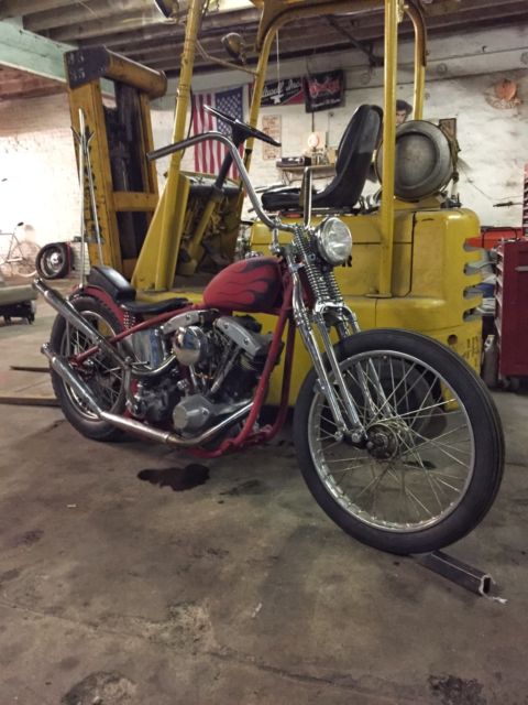 vintage harley chopper