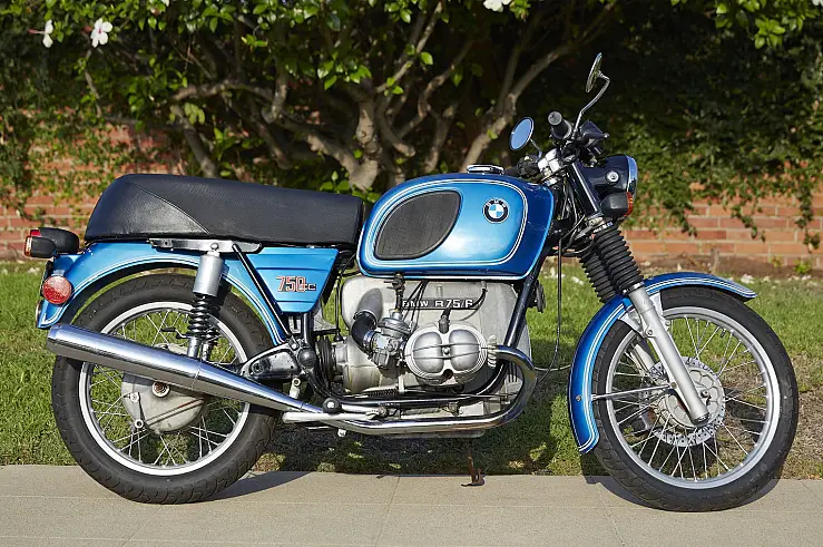 1975 BMW R75/6 750cc Airhead Motorcycle with Upgrades & New Parts