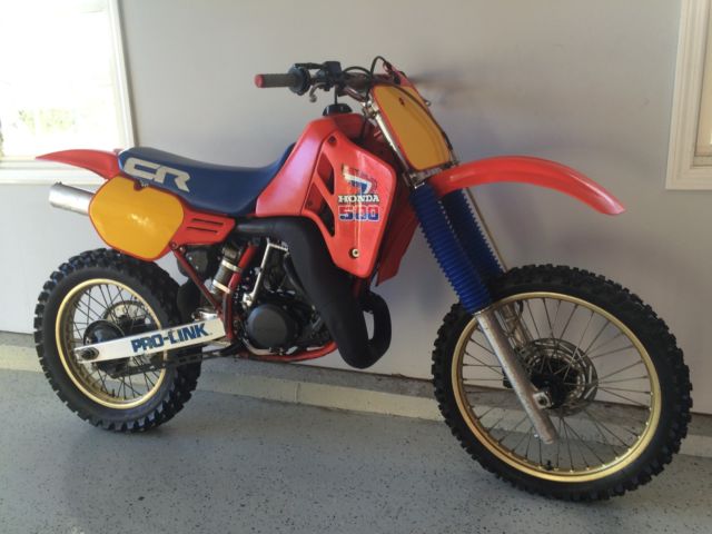 1985 Honda CR500 Tank & Shroud Decal Set – Vintage Motocross AHRMA Style, New Old Stock Look