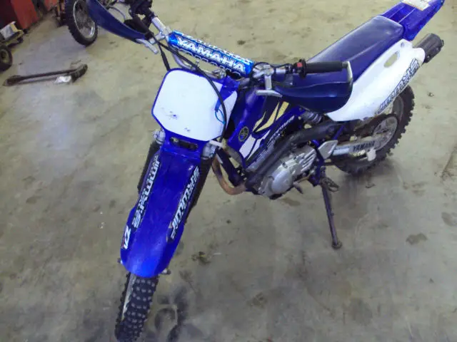 Factory EFX Gray & Blue Slick Racing Graphics Kit – Fits 2000-2007 Yamaha TTR125 / TTR 125 Dirt Bike Decals