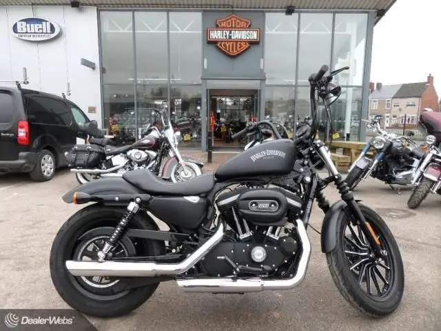 Coussin Passager Moto Pour Harley Sportster Iron 883 & 1200 (2016-2023) - Noir, Cuir Synthétique
